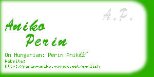 aniko perin business card